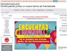 Tablet Screenshot of barrioelvivero.com